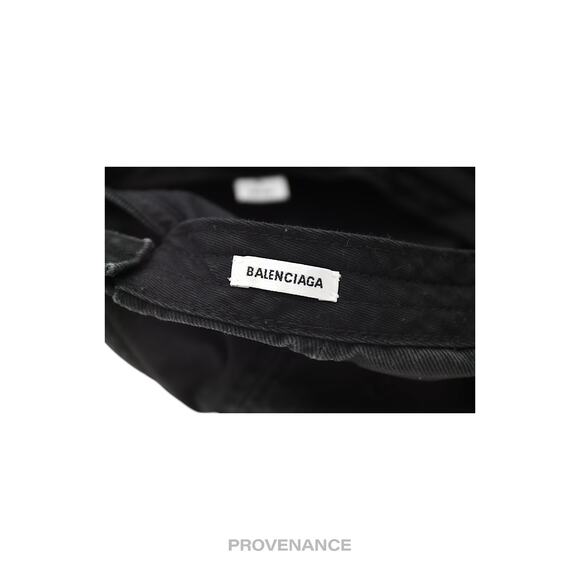 🔴 Balenciaga Embroidered Rainbow Logo Cap - Washed Black - Picture 12 of 12